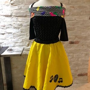 Poodle skirt costume. Used once. Good quality.